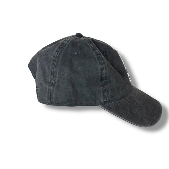 Hats Amore LLC Dark Gray Ghost Holding Black Kitty Patch Adjustable Baseball Hat - Picture 2 of 8